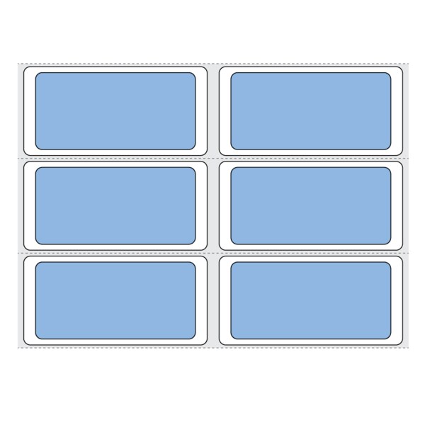 Direct Thermal Piggy Back Label, Individual 2-up 13/16" x 1-11/16"